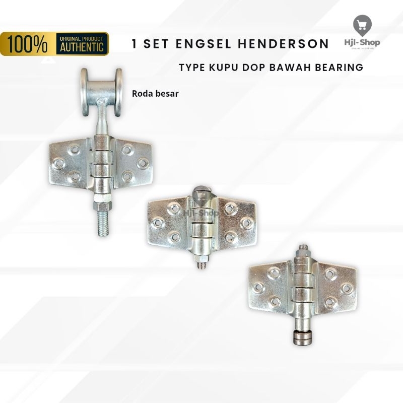 PROMO - Part Engsel Pintu Garasi Tikung Type Kupu DOP - Roda Besar