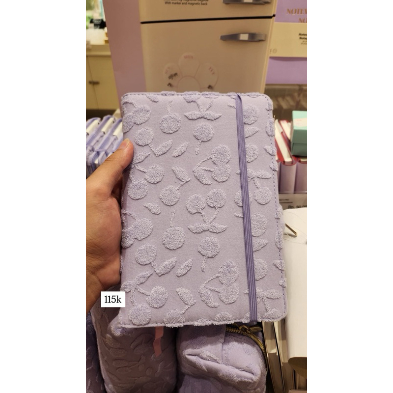 

Jastip Flying Tiger By Lutido | Notebook with Cover Fabric Purple Cherry