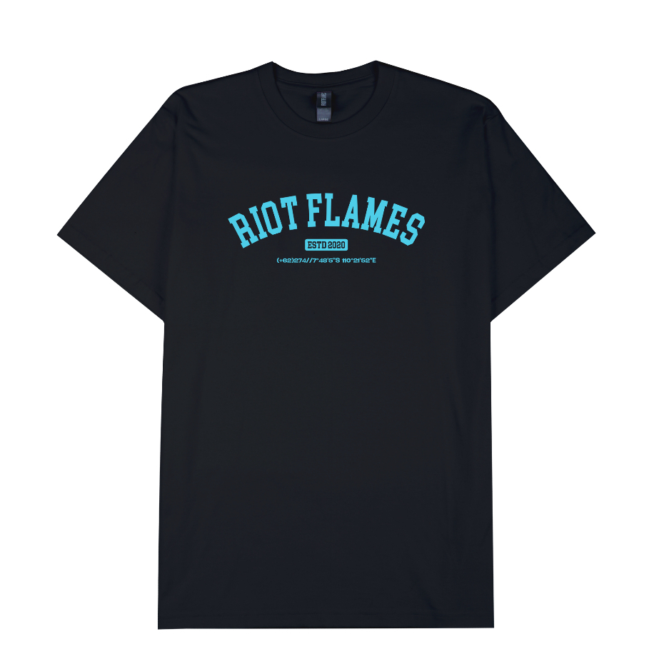 RIOT FLAMES Kaos Pria - ARCH RIOT - Black
