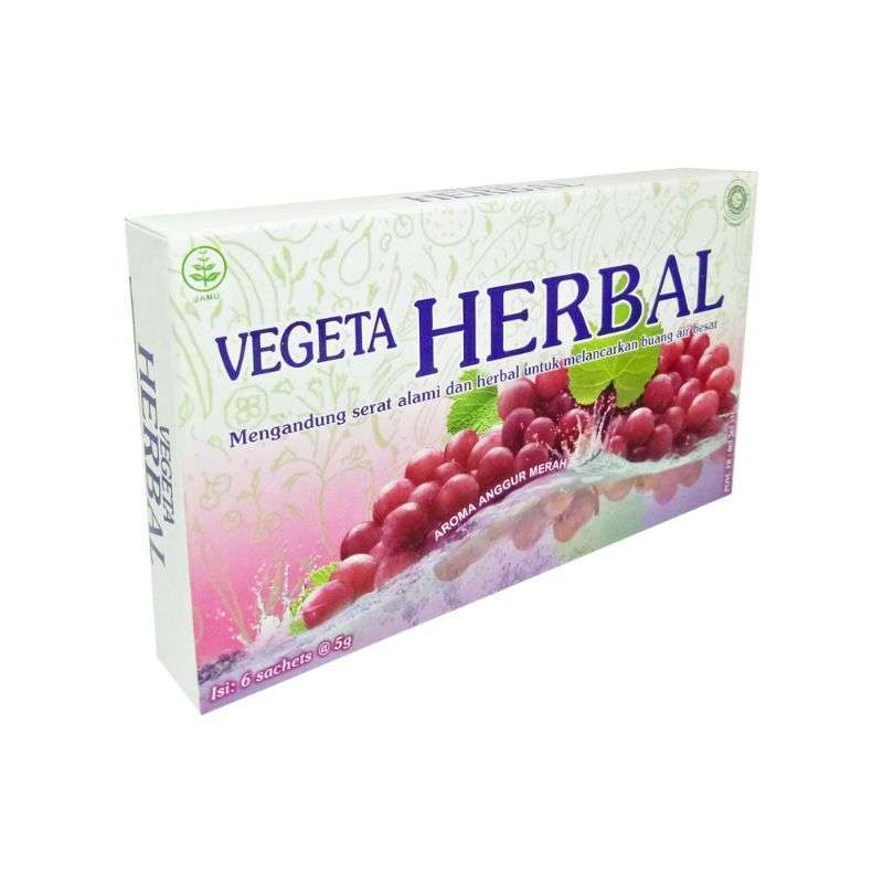 

Vegeta Herbal Aroma Anggur Merah Box Isi 6 Sachet