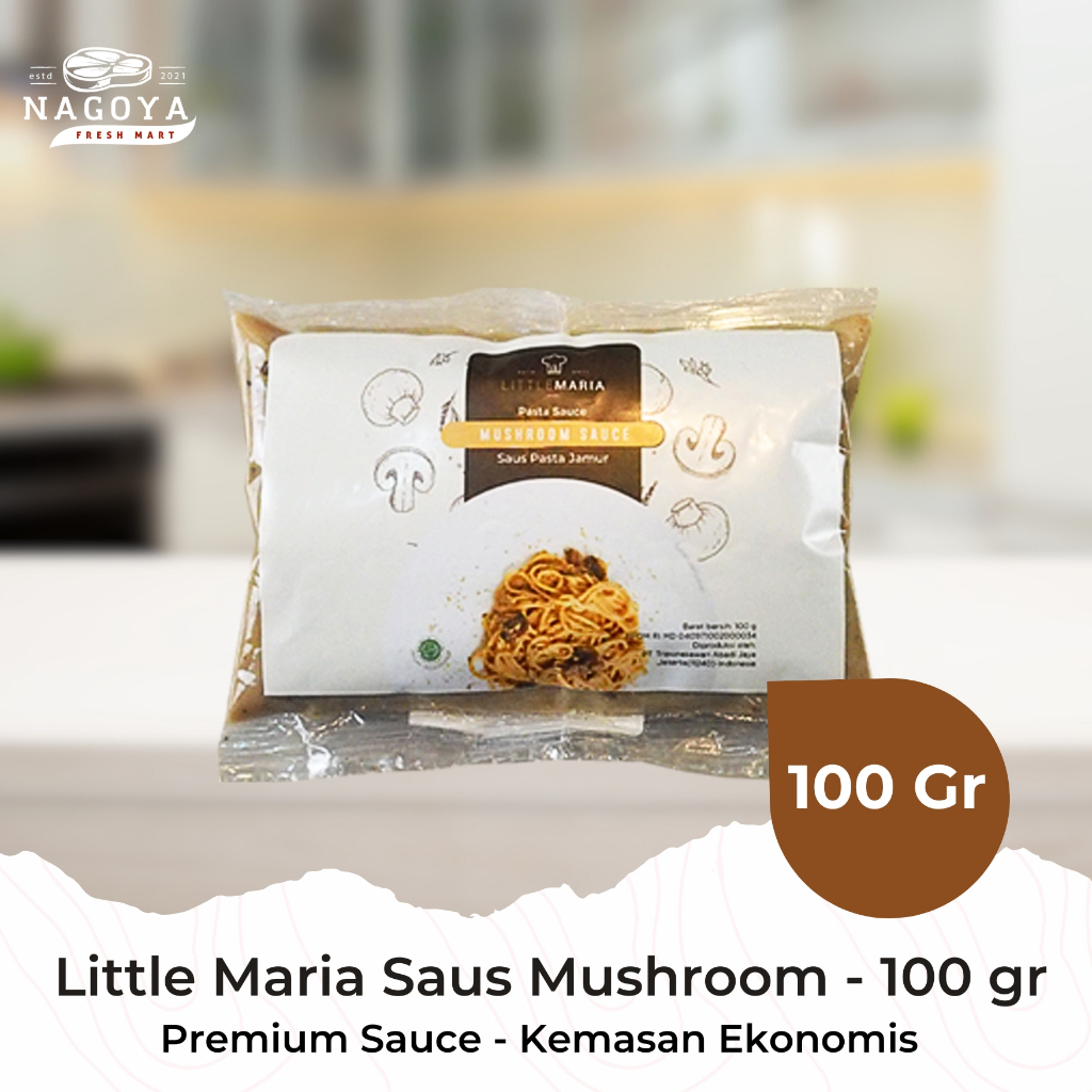 

Little Maria Saus Mushroom Sauce - 100 Gr Premium | Saus Steak | Pasta