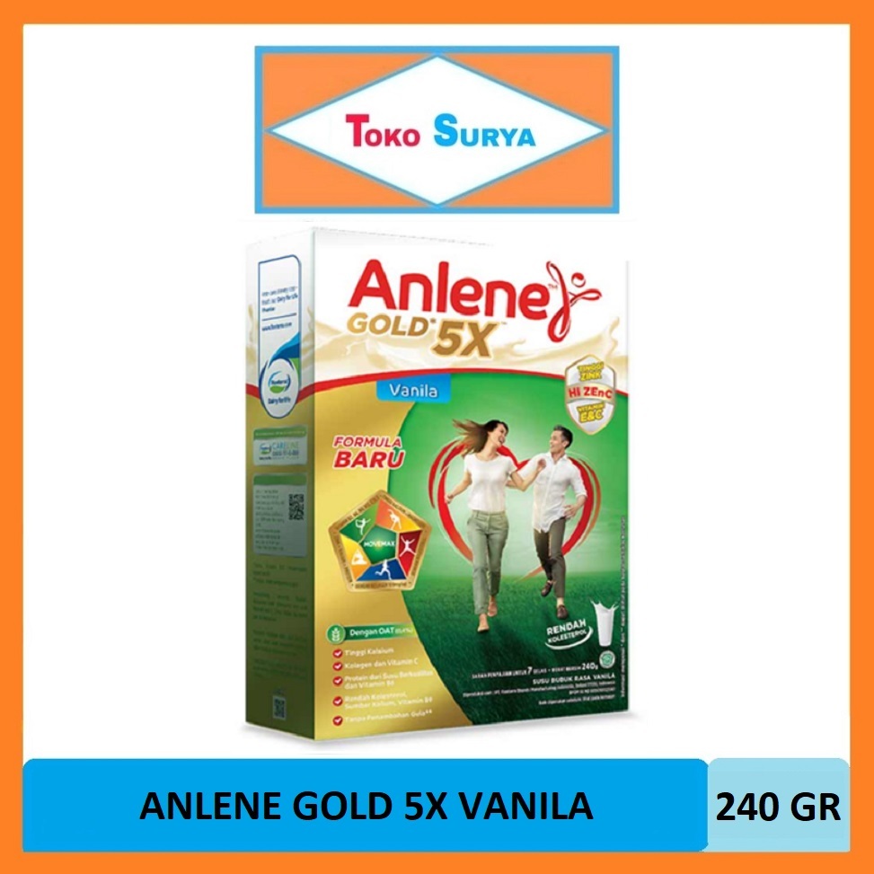 

Anlene Gold 5X Susu Bubuk Vanila Kalsium Tinggi 240 Gr