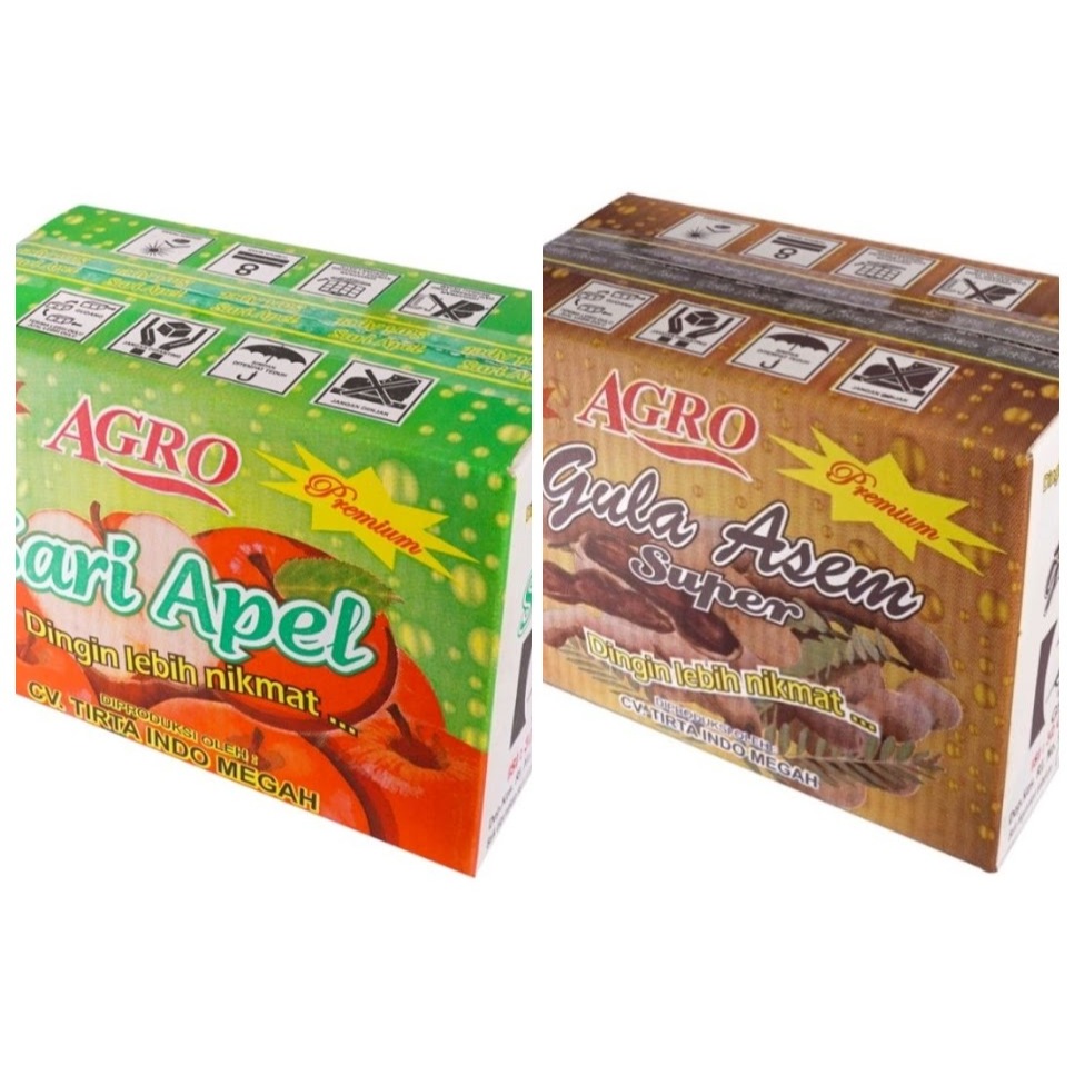 

AGRO Minuman Rasa Apel / Asam Jawa 120ml isi 32 pcs | Oleh-Oleh Khas Malang | Minuman Cup Karton