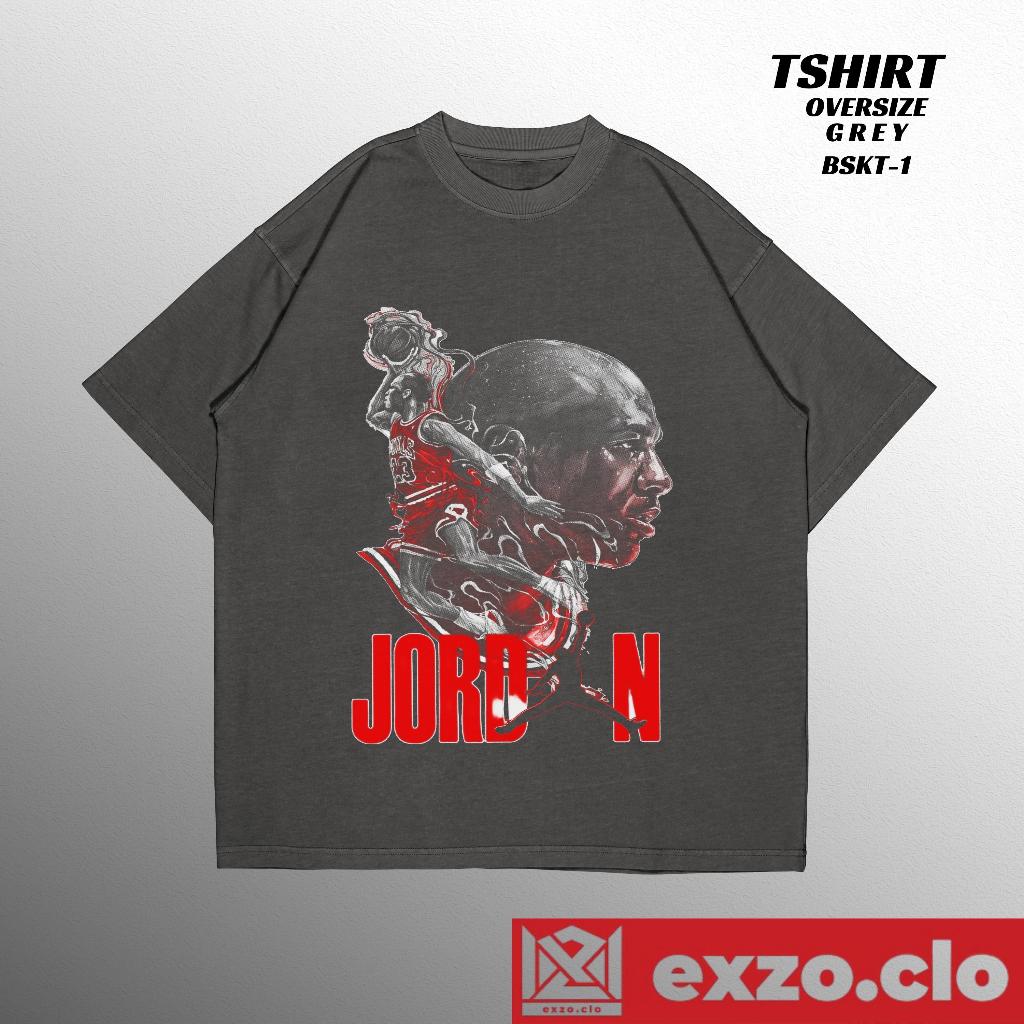 EXZO kaos JORDAN ABU ABU OVERSIZE cotton combed24s jordan tshirt