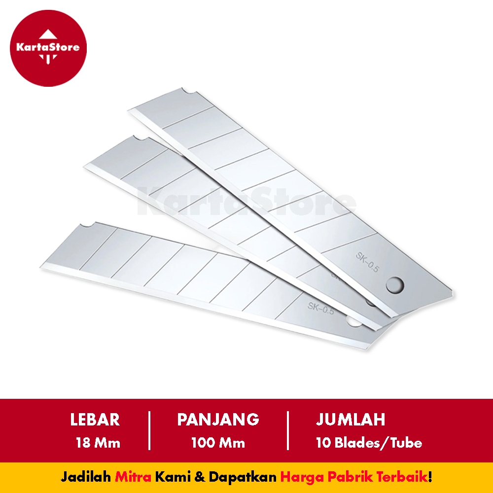 

ISI CUTTER / REFILL CUTTER BESAR 10Pcs/ Tube SUPER TAJAM