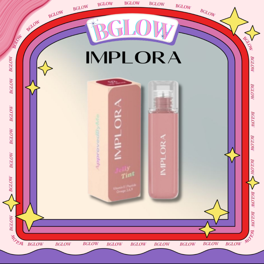 IMPLORA JELLY TINT | LIPTINT IMPLORA | Lip Tint Glossy  | 01 Mariposa 02 Savvy Red 03 True Vintage 0