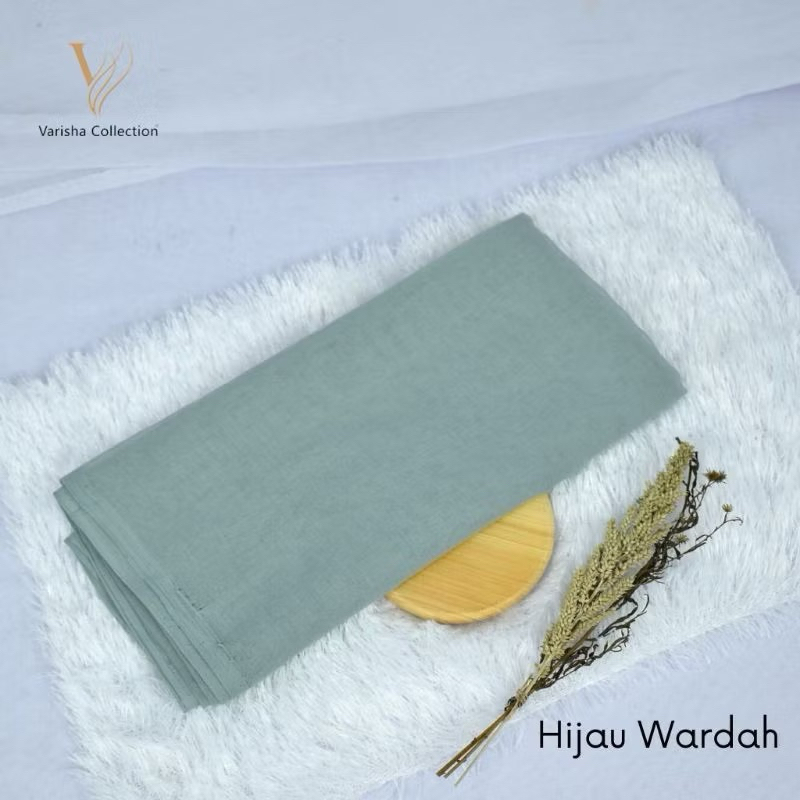 Hijab Segiempat Paris Jadul Hijau wardah paris jadul Wardah