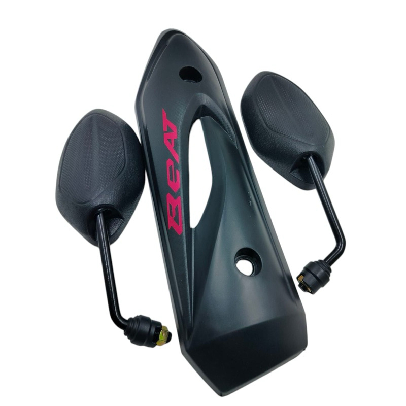 Tutup tameng knalpot beat karbu+spion beat hitam standar ORI plus logo beat karbu 2008-2012 Scoopy m