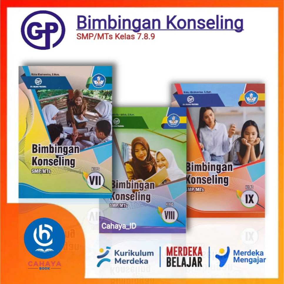 Penerbit GP Buku Bimbingan Konseling (BK) SMP/MTs Kelas 7 8 9 Kurikulum Merdeka