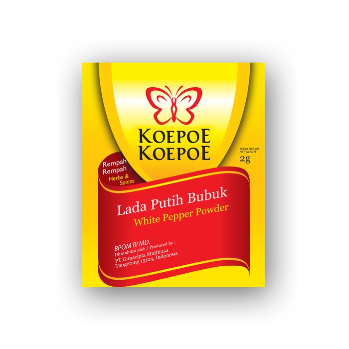 

Koepoe Koepoe Lada Putih Bubuk Sachet 2,5gr