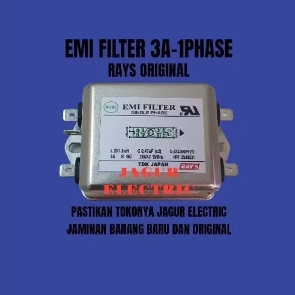 EMI Filter/Noise Filter 3A Single Phase Rays Original