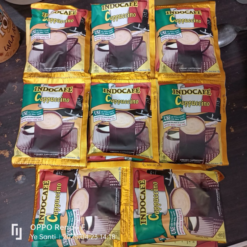 

Indocafe Cappuccino 25g, 1rtg (Isi 10)