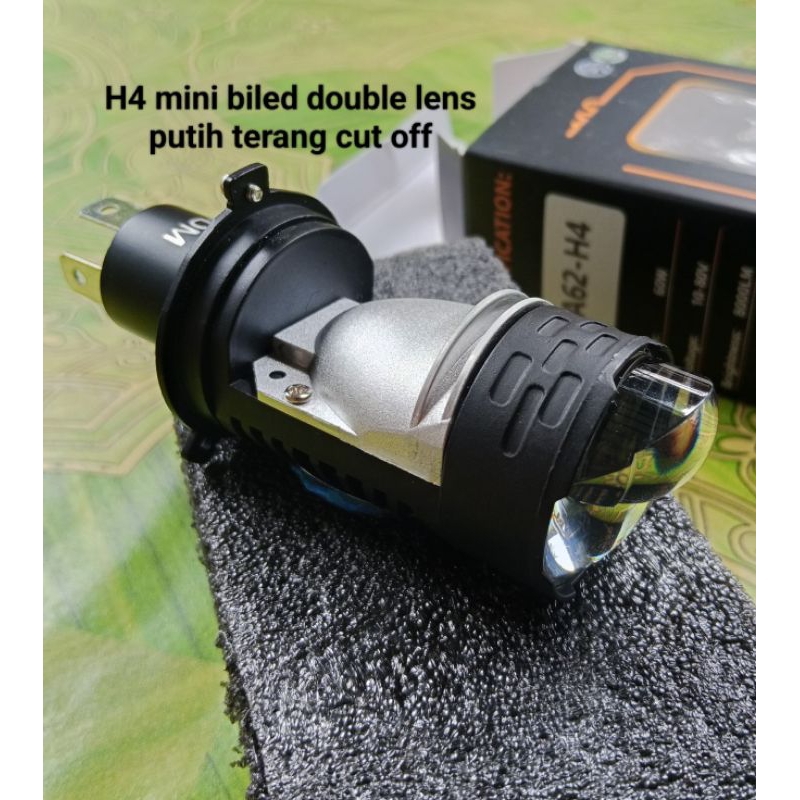 biled mini proji Avanza Grandmax livina apv universal H4 double lens berpendingin kipas(1pcs)