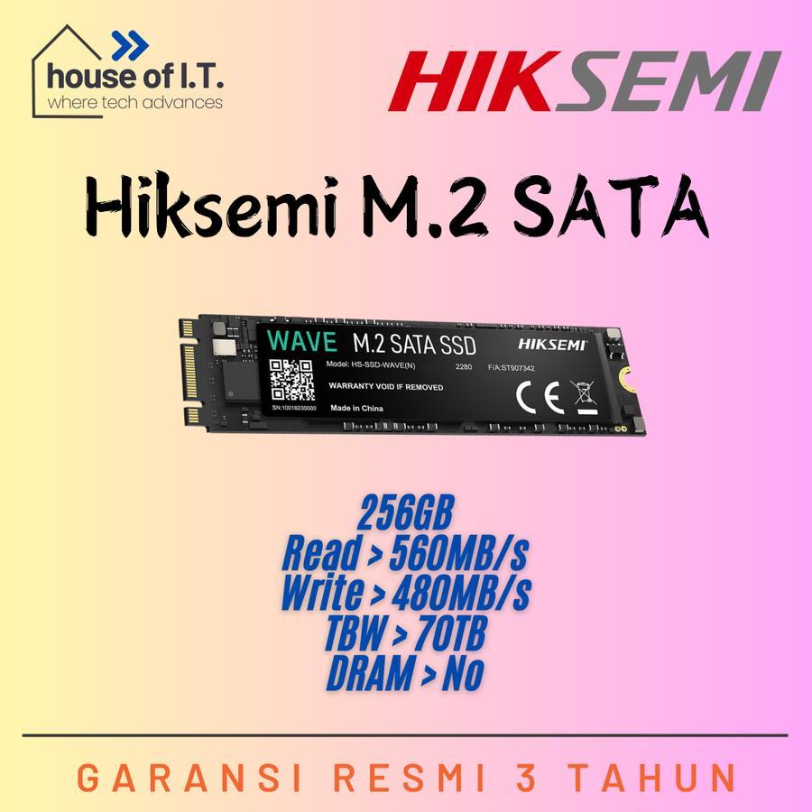 SSD M2 SATA 256GB - SSD Hiksemi M2 SATA 256GB - Garansi Resmi