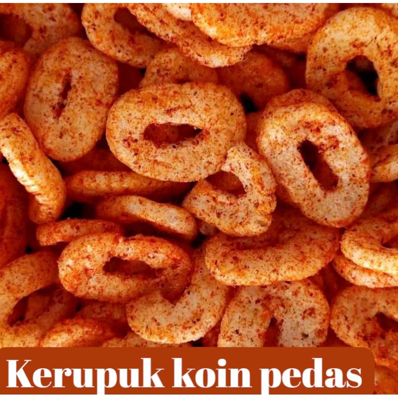 

Kerupuk ring pedas Kerupuk setan gurih ring kerupuk gurih asin