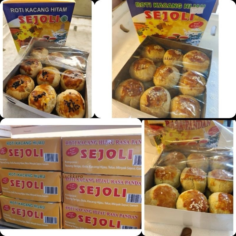 roti kacang hijau sejoli sedia rasa pandan dan original tahan 1 bulan