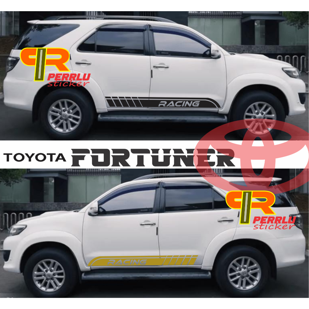 STIKER MOBIL PAJERO,FORTUNER STIKER LIS BODY PINTU MOBIL