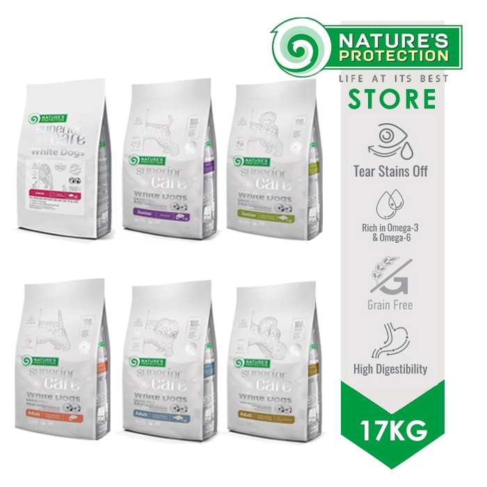 Nature Protection White Dog 17kg Makanan Anjing Nature's Protection