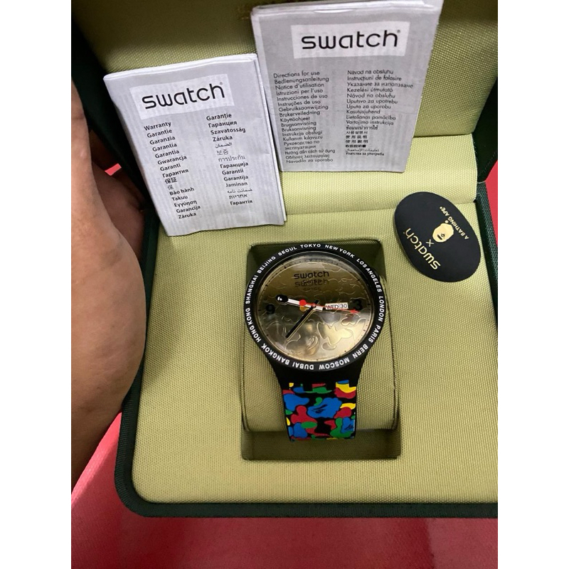 Jam Tangan Swatch X Bape