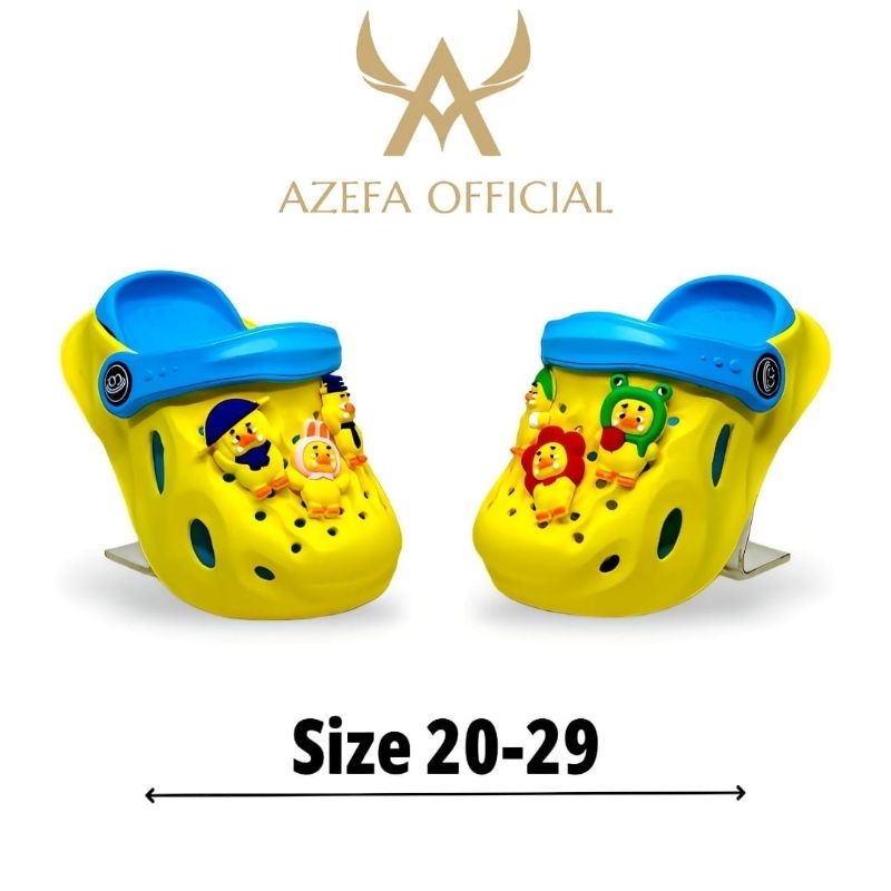 Sandal Anak-Anak Tali Belakang Motif Bebek Lucu