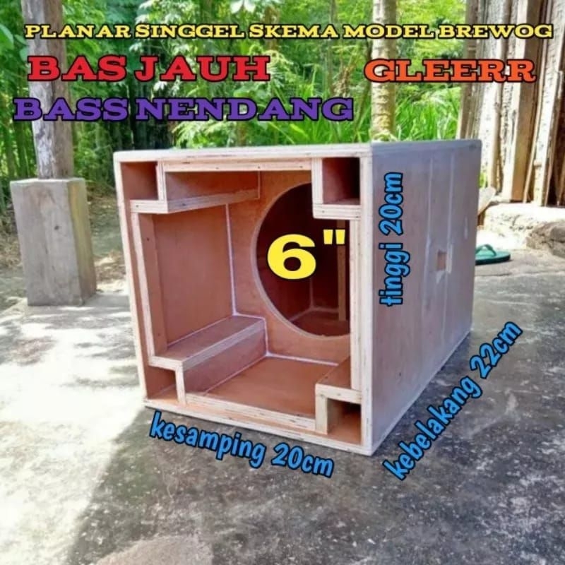 BOX SPAEKER PLANAR 6 INCH MODEL BREWOG
