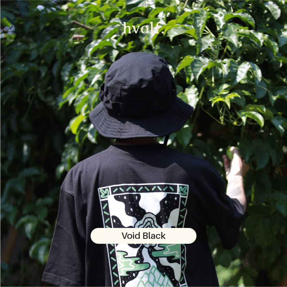 Hvolf Bucket Hat Topi Outdoor - Void Black
