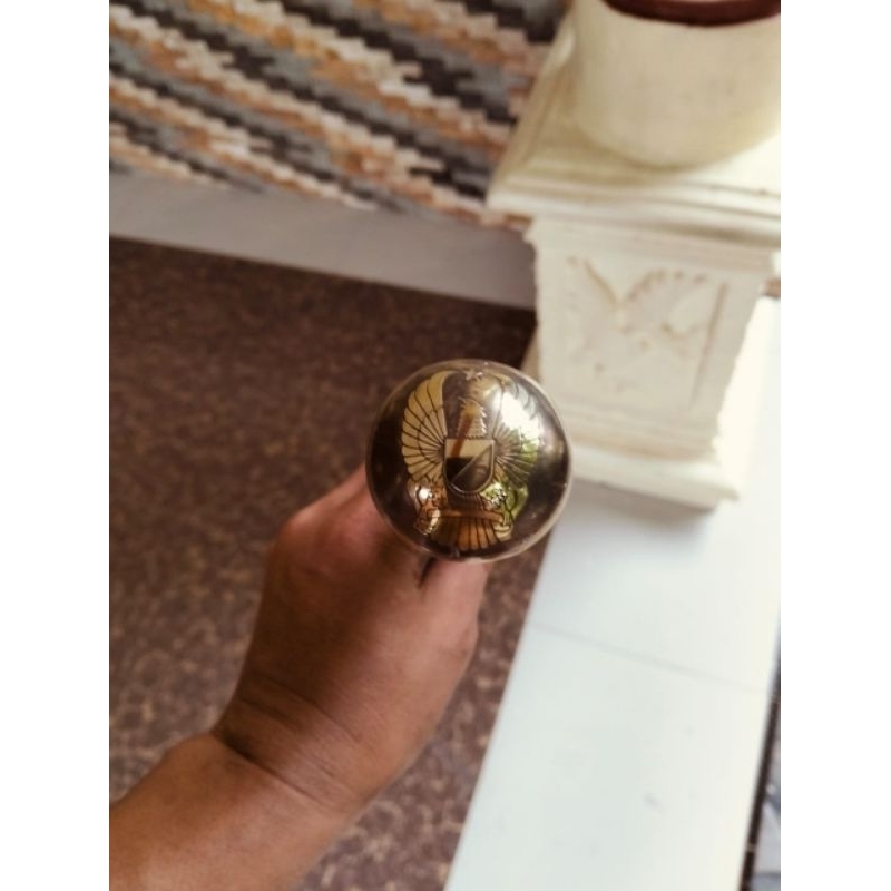 Tongkat komando Logo TNI AD Dan POLRI.