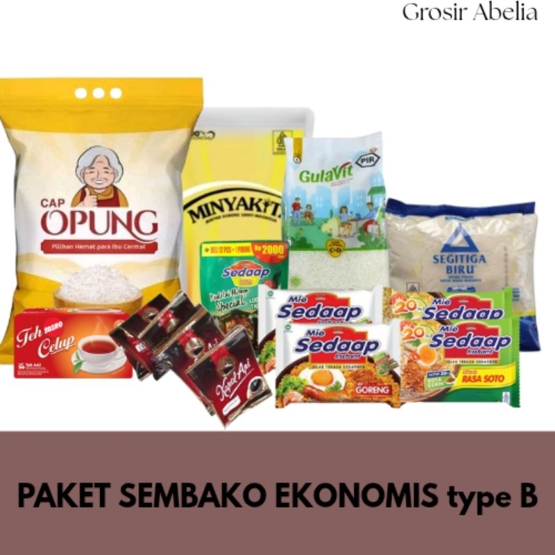 

PAET SEMBAKO MURAH EKONOMIS (type B) BERAS GULA MINYAK TEPUNG