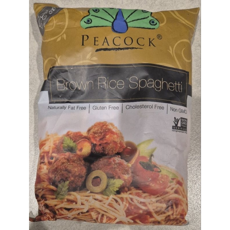 

Brown Rice Spaghetti PEACOCK Sepageti Beras Coklat 200g - RM.