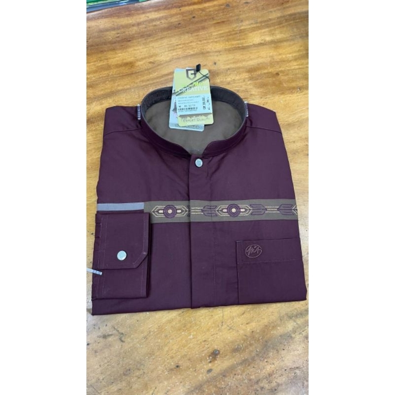 baju Koko almia lengan panjang MST creative 100% almia original