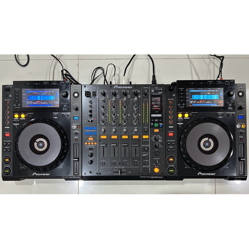 Alat DJ Pioneer CDJ 900 Nexus (x2) Pair + DJM 900 Nexus Controller DJ NXS Set For Club / Bar Nexus E
