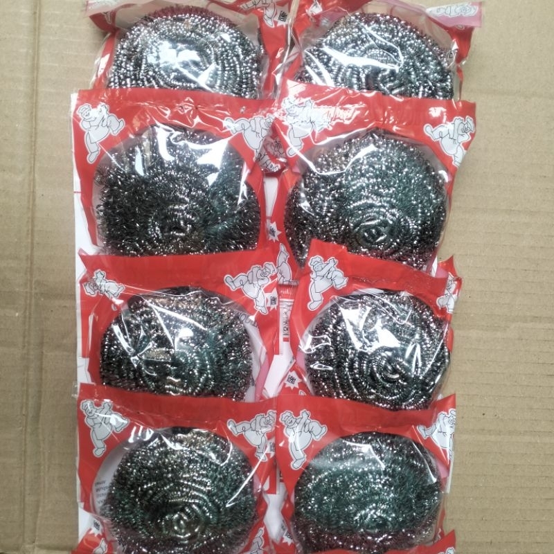 Sabut/Kawat Besi Cuci Piring / Panci Anti Karat (12 pcs) AKP