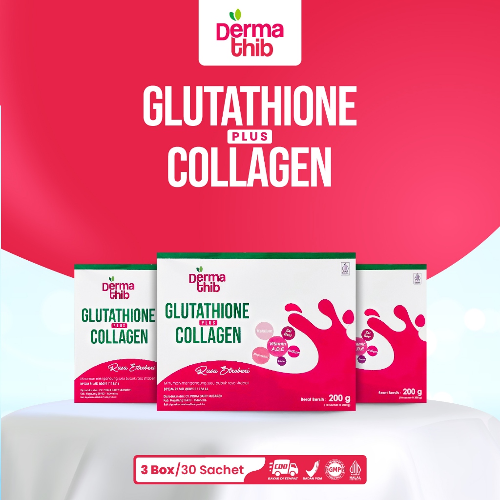 Dermathib Collagen Drink Minuman Kolagen Pemutih Badan Premium Collagen Beauty Drink