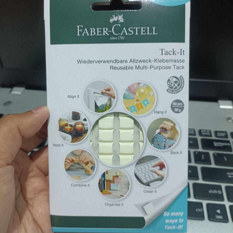 

Glutack Glue Tack untuk Diecast Faber Castell Tack It 85 pcs Gluetack Putih Cream