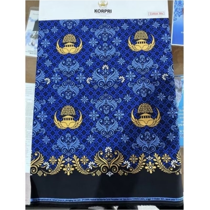 KAIN BATIK KORPRI C50s SEKAR BENGAWAN TERBARU BATIK KORPRI 50s BATIK PNS