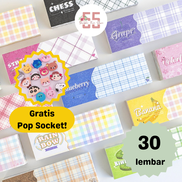 

Kertas Deco Dekorasi Jurnal Scrapbook Motif Kotak - 053