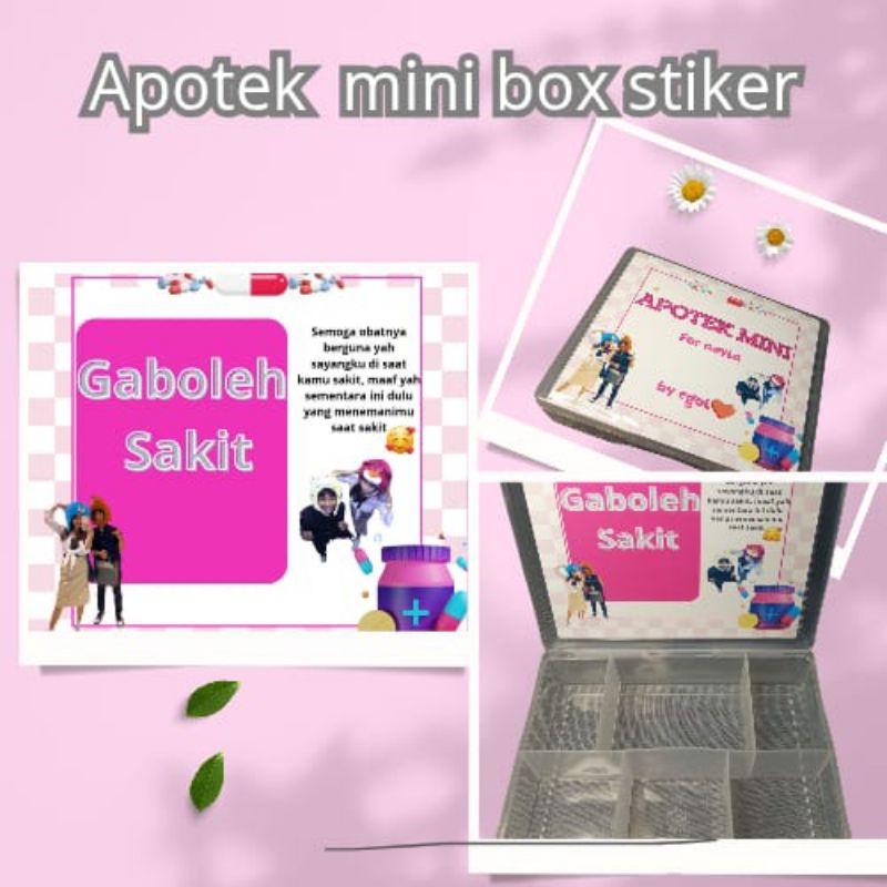 

Apotek Mini Costem Box 6 Skat Dan Sticker saja Bisa Costem Pakai Poto