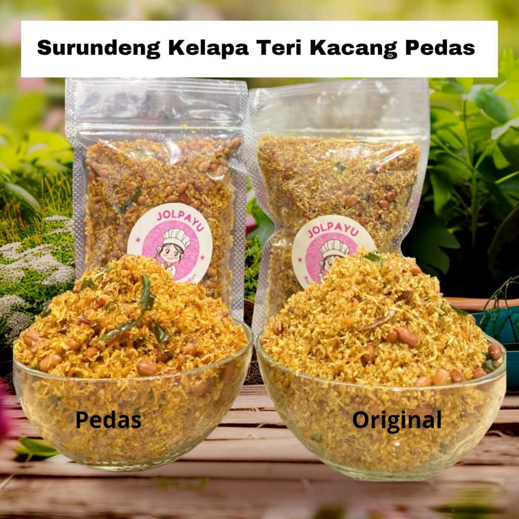 

Serundeng Kelapa Teri Kacang Pedas Manis Gurih Halal Khas Bandung