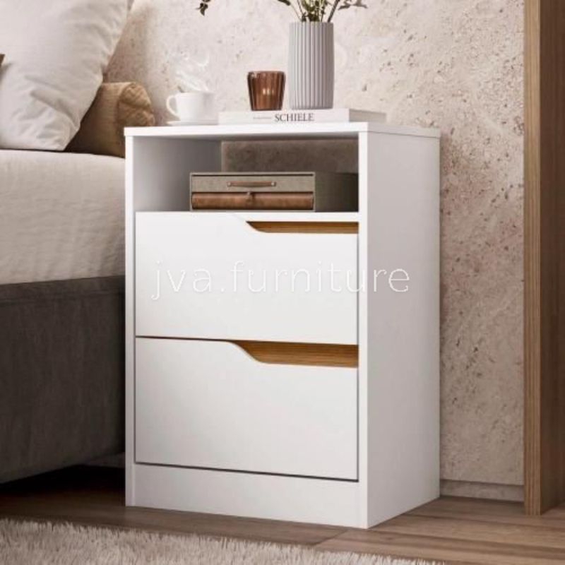 Meja Nakas Minimalis Samping Tempat Tidur Kamar Tempat Penyimpanan Serbaguna