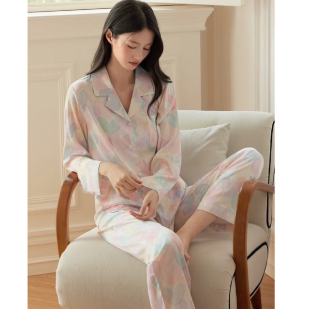 Diane Sally Piyama Sutra Asli Premium / Baju Tidur Satin Set Import / Piyama Satin Wanita / Baju Tid