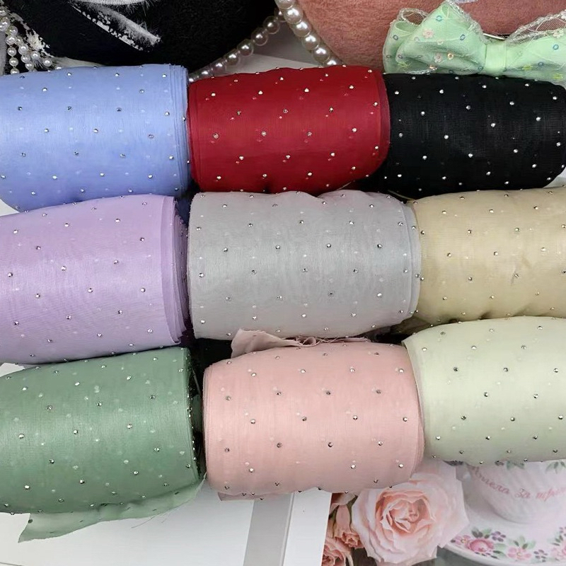 

BeadsBaby88 Pita Chiffon Shinny Bling bling Premium size 8cm Quality bahan best quality super lembut cocok untuk dibuat jepit rambut anak, acc fashion lain atau bahan untuk buat bunga