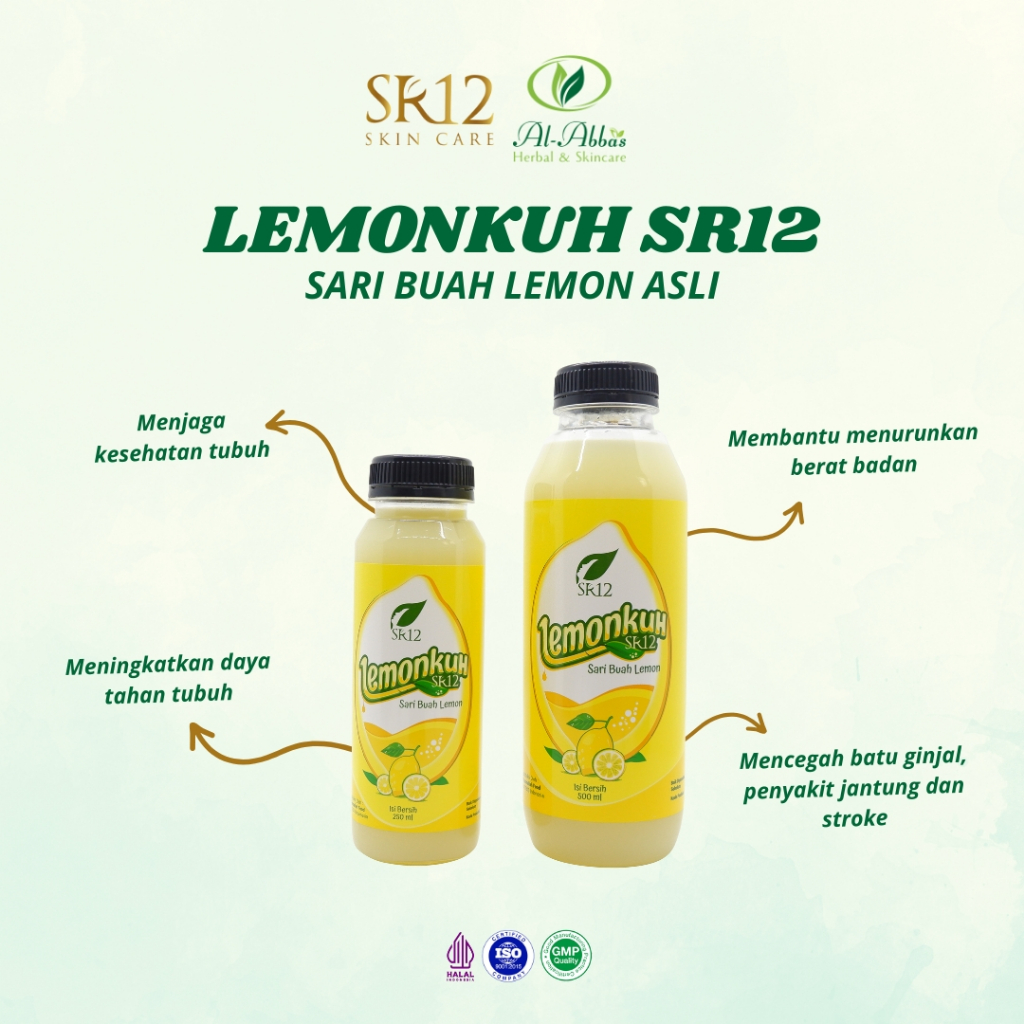 

LemonKuh SR12 - Sari Buah Lemon Asli 100% - Menjaga Kesehatan Tubuh - Menurunkan Berat Badan