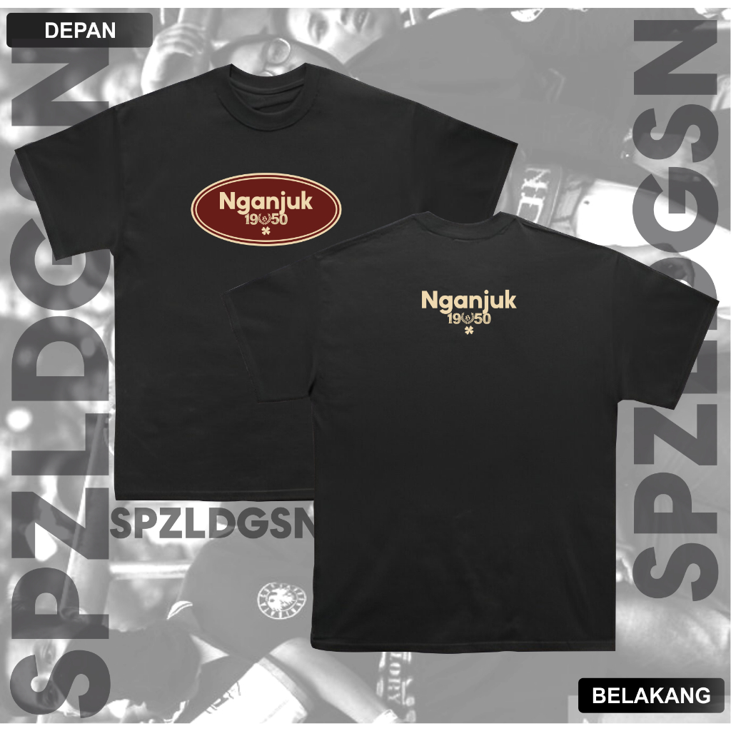 Kaos Nganjuk 1950 Tshirt Suporter Nganjuk 1950 katun knitto