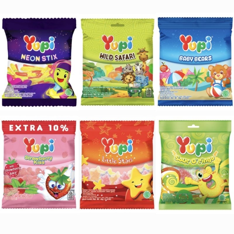 

Yupi WIld Safari Permen Gummy Jeli Aneka Rasa 45 g