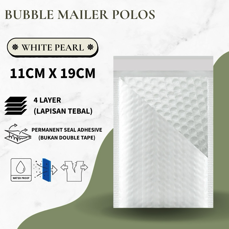 

Plastik Packing BUBBLE MAILER Ukuran 11x19 Kantong Polybubble Polymailer Olshop