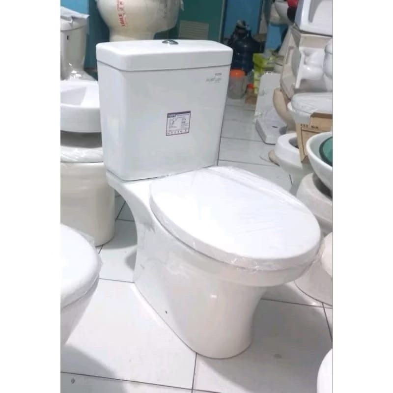 CLOSET DUDUK TOTO CW631 NJ ECOFLUSH+ECOWASER|closet duduk berkualitas