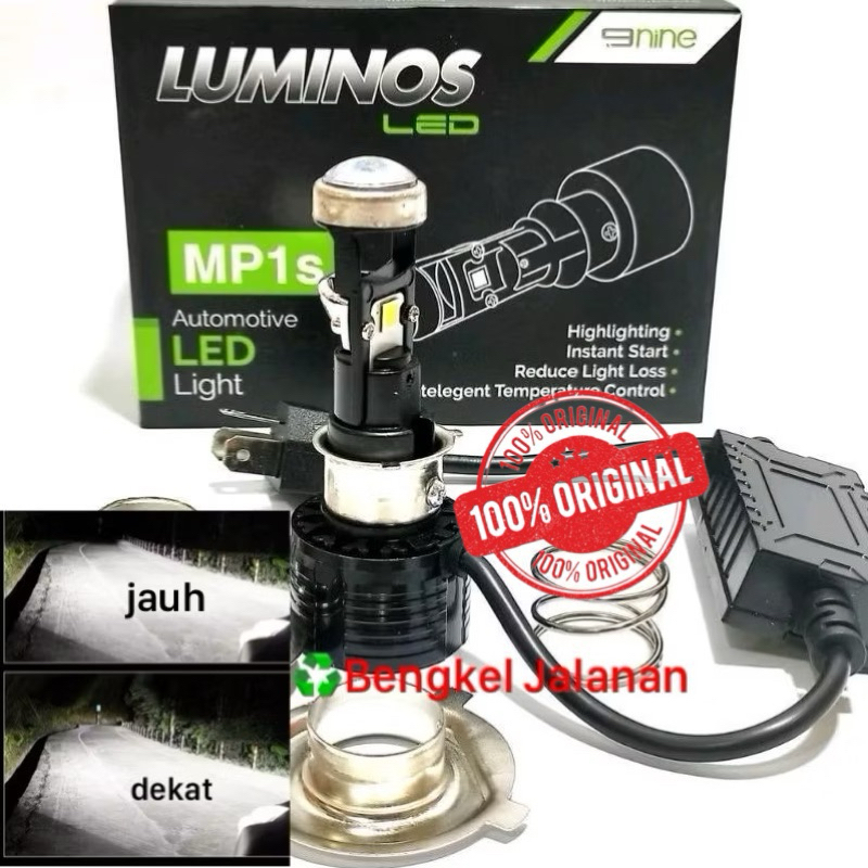 NEW PRODUCT LUMINOS LAMPU LED UTAMA H6 H4 H7 MINI PROJEKCTOR 30 WAT NINE LUMINOS SUPER TERANG