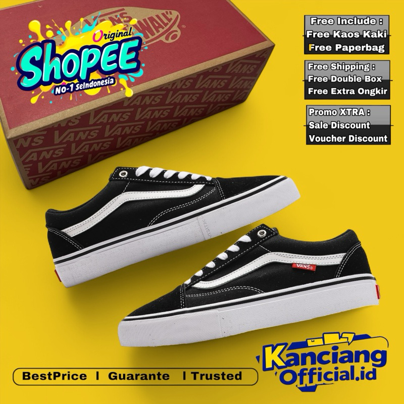 

Vans Old Skool Pro Black White 100% Bnib