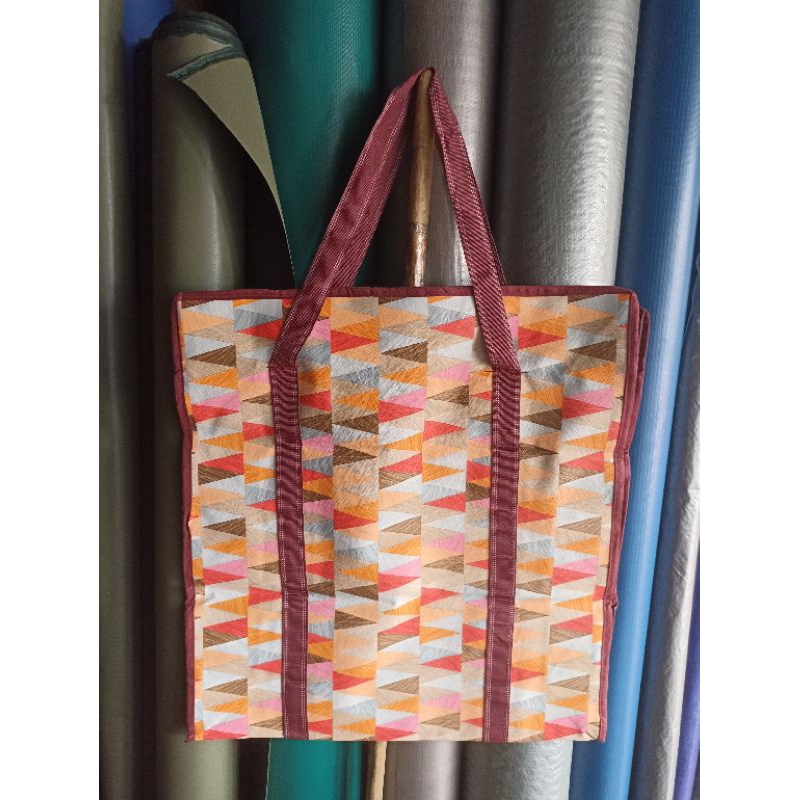 Tas Bahan Motif/Tas Laundry Tali Lingkar (Ukuran kecil)