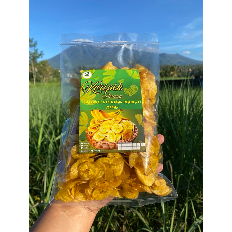 

Keripik Pisang Manis Original & tanpa bahan pengawet| Oleh-oleh Cemilan malang
